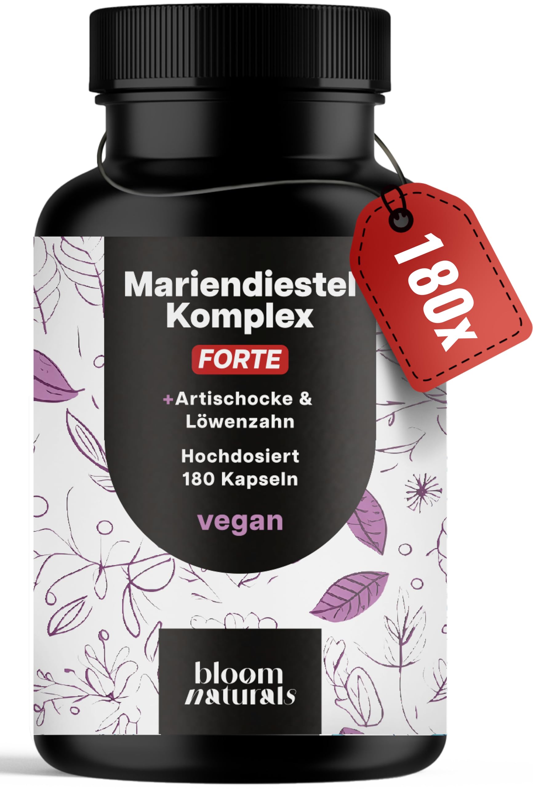 Marien Distel Komplex + Artischocke + Löwenzahn 180 Kapseln