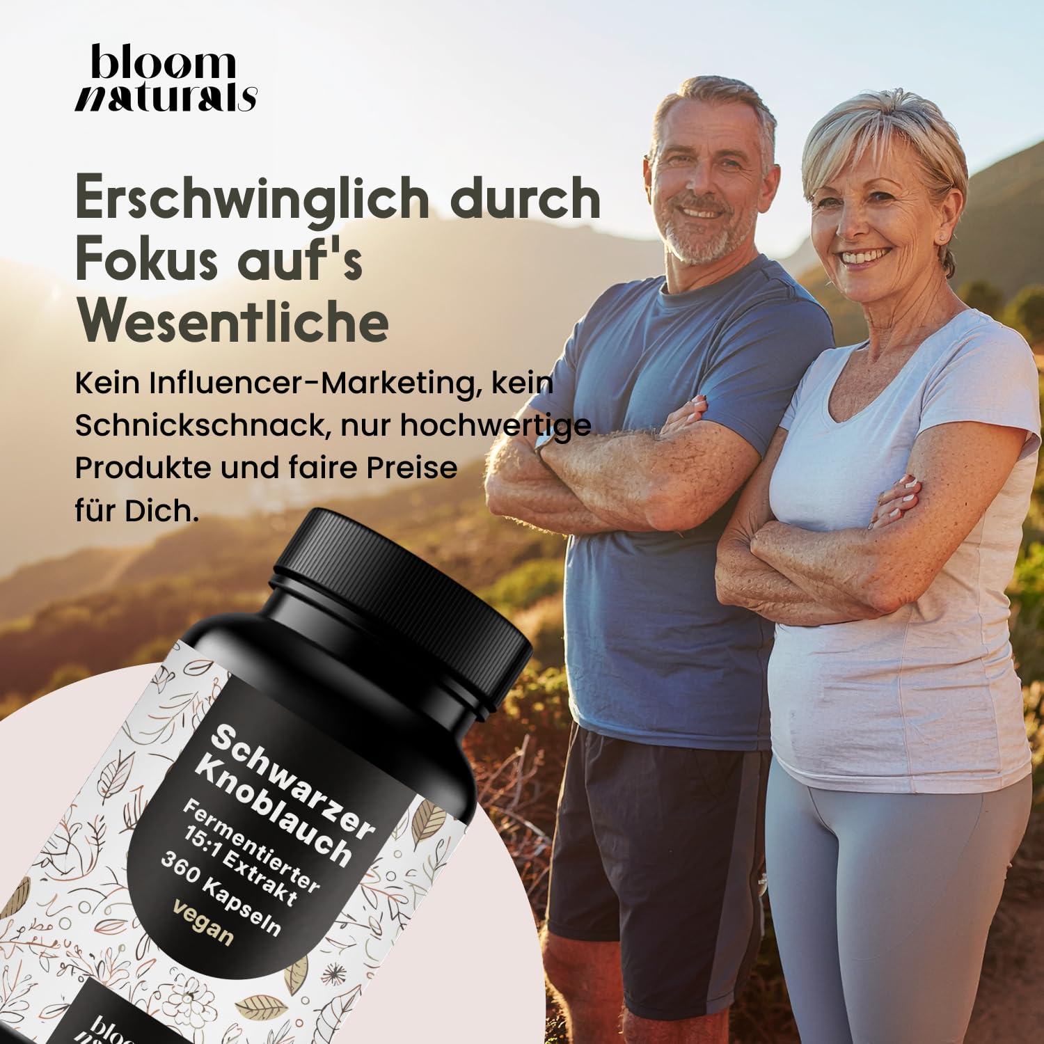 Schwarzer Knoblauch Kapseln - 360 Kapseln - Fermentierter 15:1 Extrakt - Vegan - Bild 5