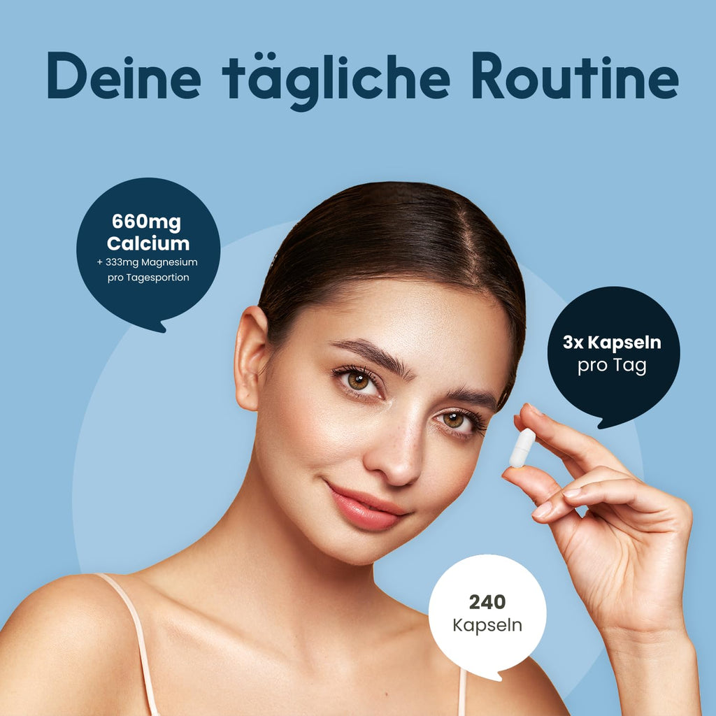 Sango Koralle 240 Kapseln - Vegan Calcium & Magnesium