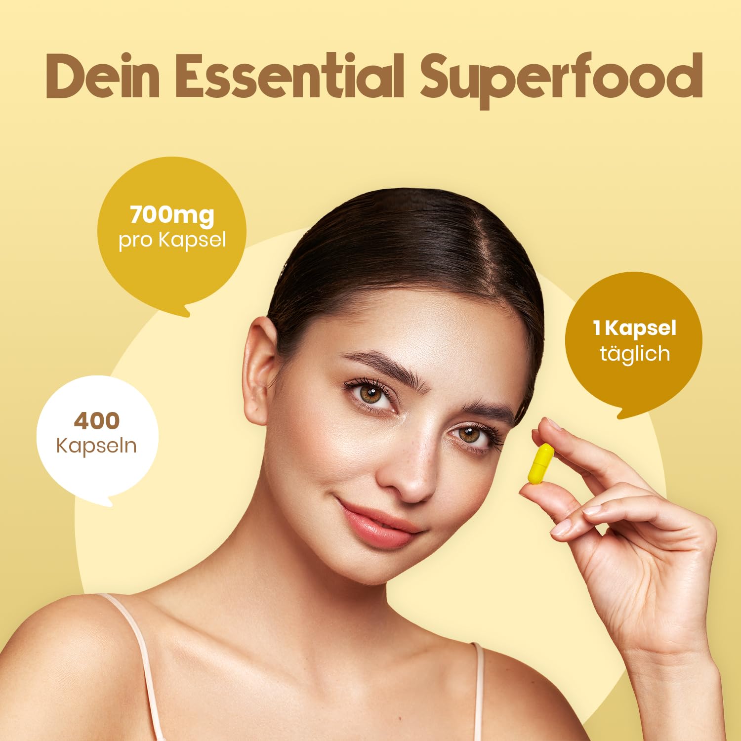 Hochdosierte Kurkuma Kapseln 700mg - 400 Stück - Vegan