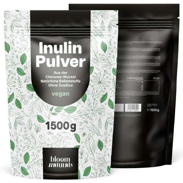 Inulin Pulver 1500g - Vegan, Chicoree-Wurzel, Ballaststoffe
