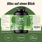 Jod Tabletten aus Bio-Kelp hochdosiert - 365 Tabletten - 200 µg Jodtabletten, ve Bild 5