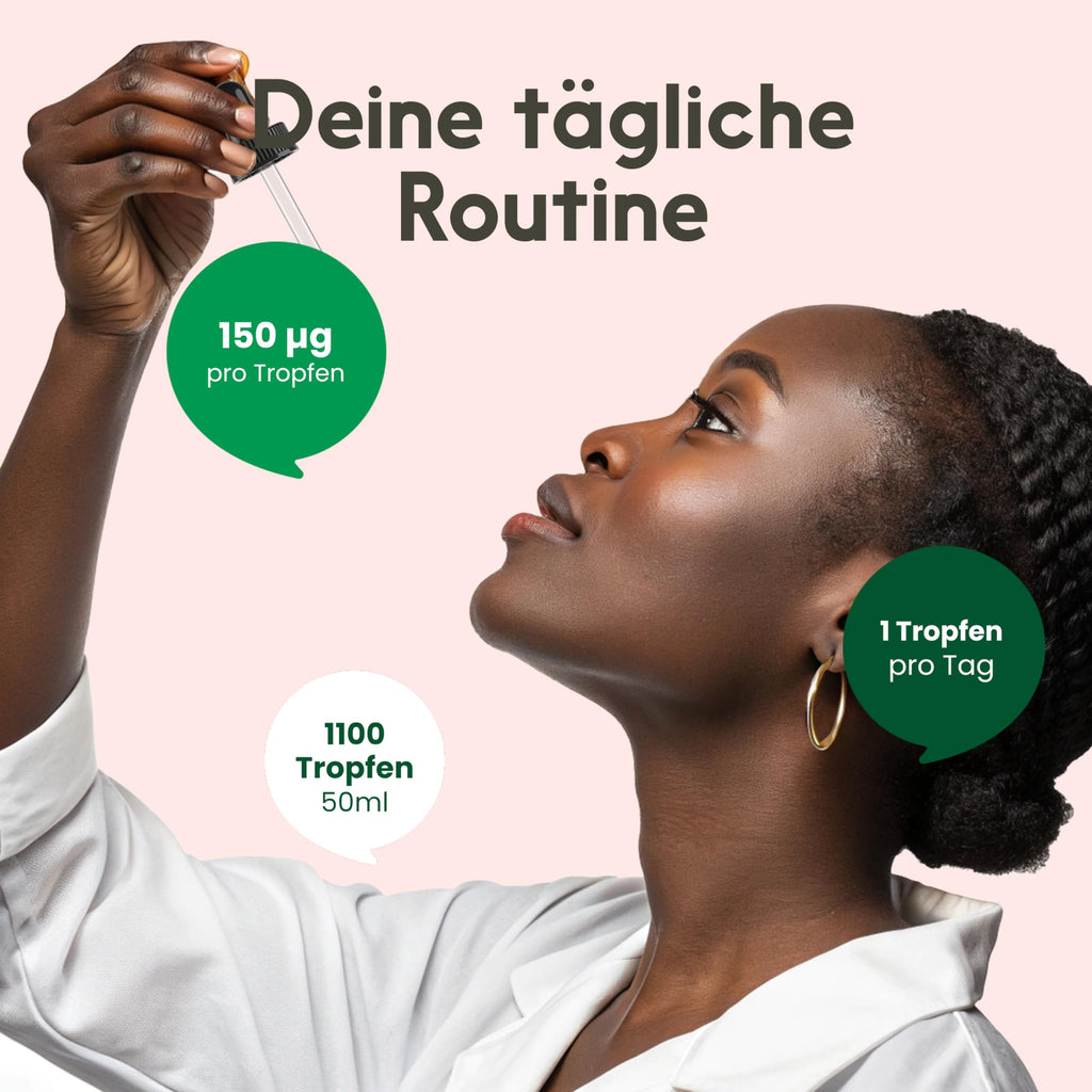 Jod 1.200 Tropfen 150 µg - Hochdosiert & Vegan