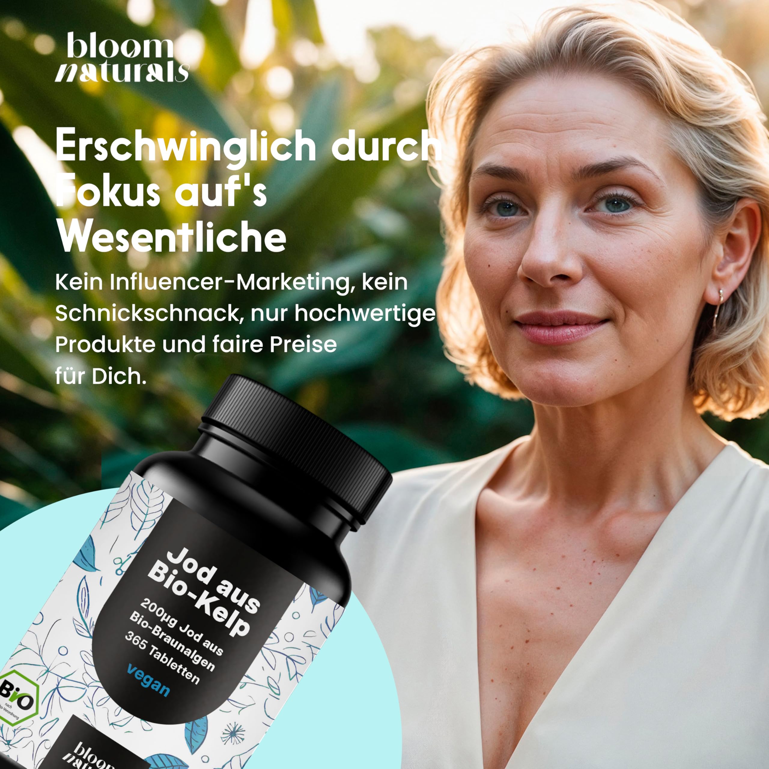 Jod Tabletten aus Bio-Kelp hochdosiert - 365 Tabletten - 200 µg Jodtabletten, ve Bild 5