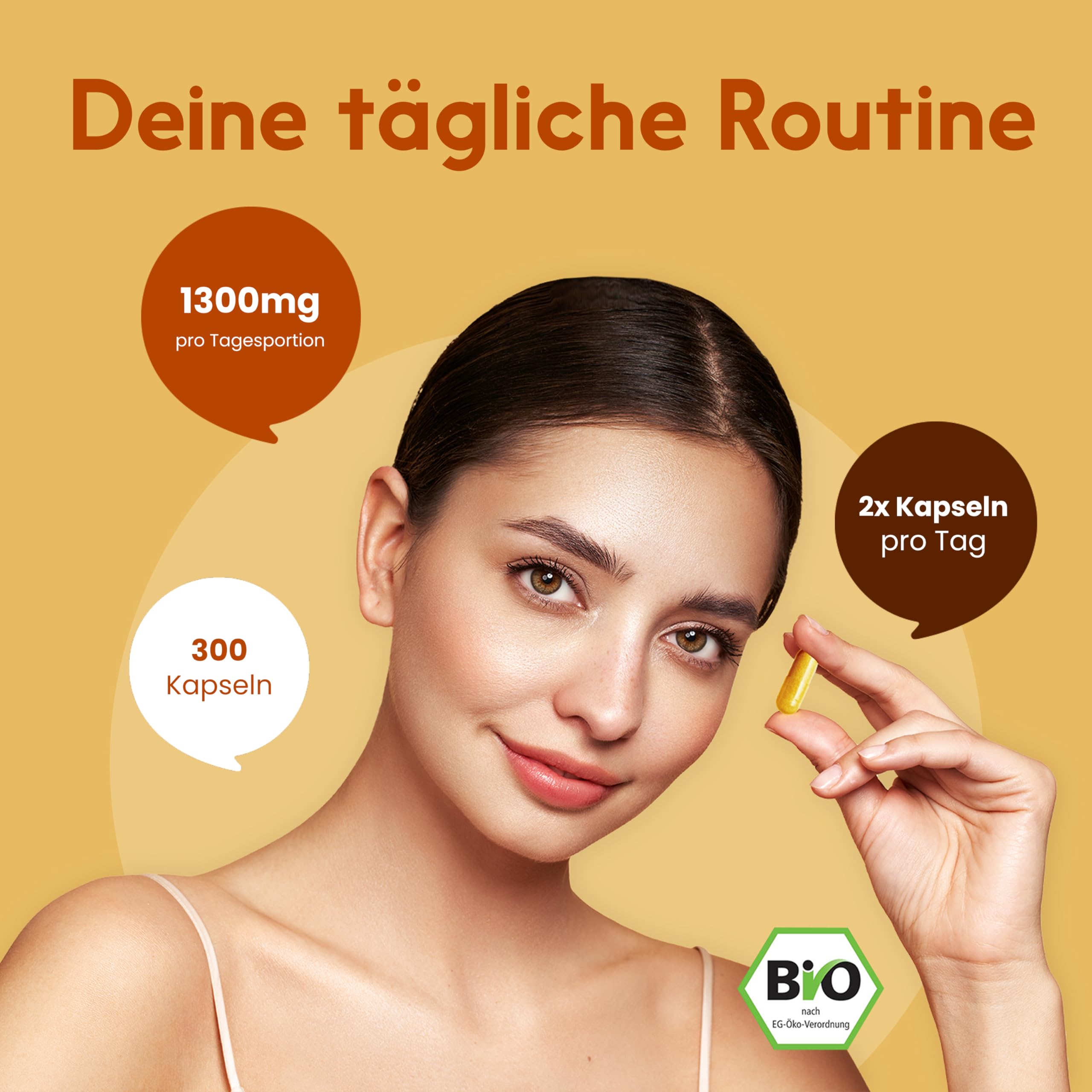 Bio Ingwer Kapseln 300 | 600mg Vegan Hochdosiert