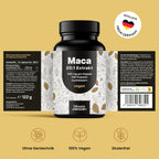 Hochdosierte Maca Kapseln 8000mg - 240 Vegan Kapseln