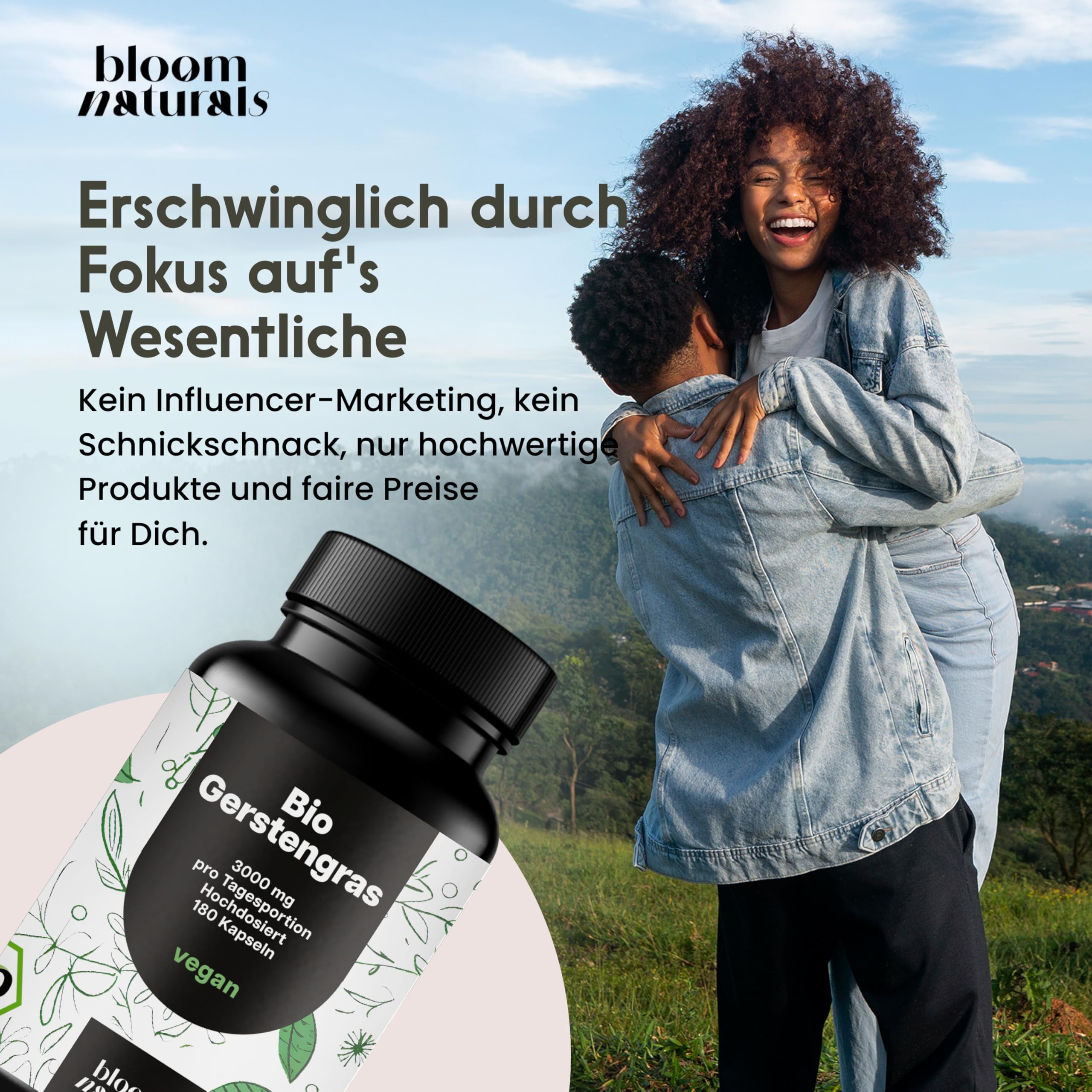 Bio Gerstengras 3000mg - 180 Vegane Kapseln