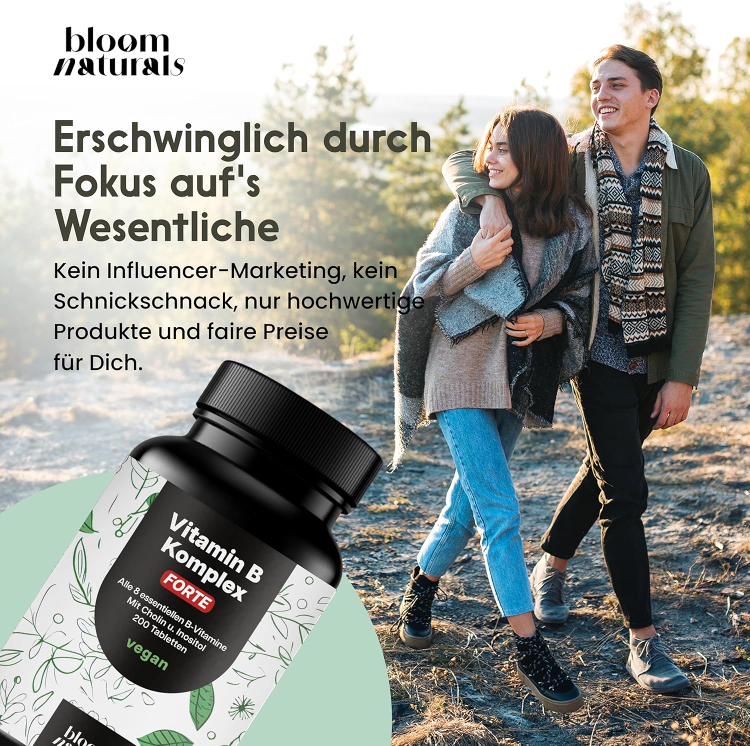 Q10 Komplex 200mg + B1, B2, B3, B12 - 120 Vegan Capsules