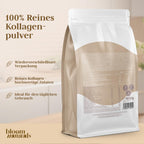 Grassgefüttertes Collagen Pulver 1000g (1 KG) - Hochdosiert & Geschmacksneutral Kollagen Hydrolysat Pulver, Peptid Typ 1 & 3 - Kollagen Peptide - abgefüllt in Deutschland Laborgeprüft